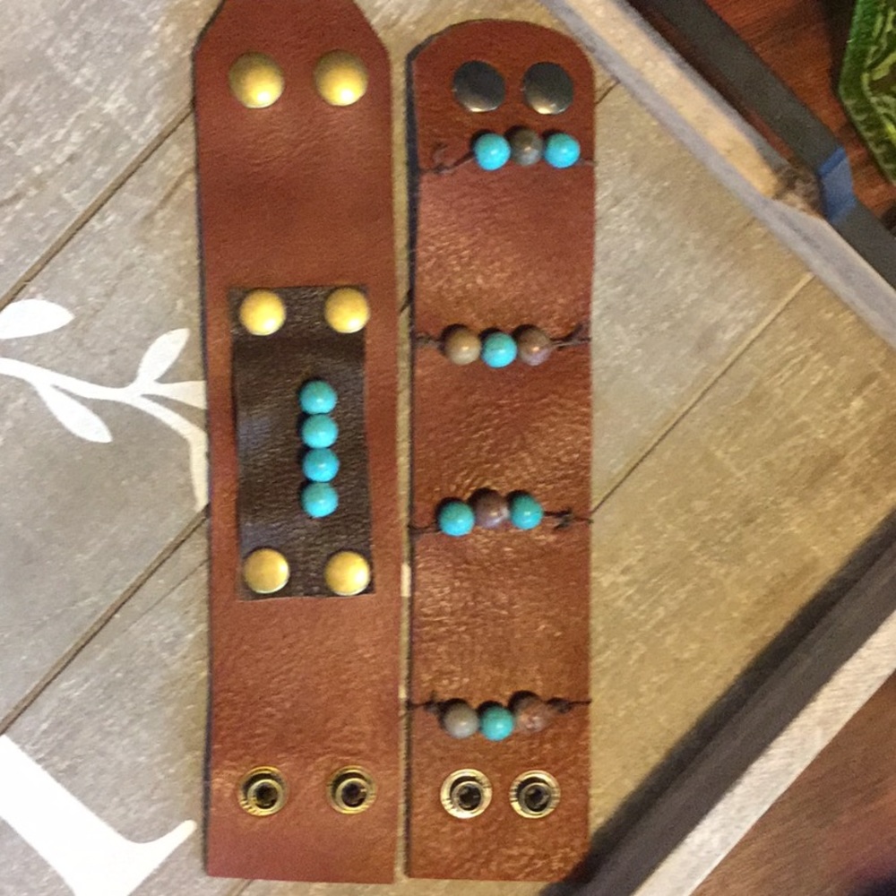 Handmade leather cuff